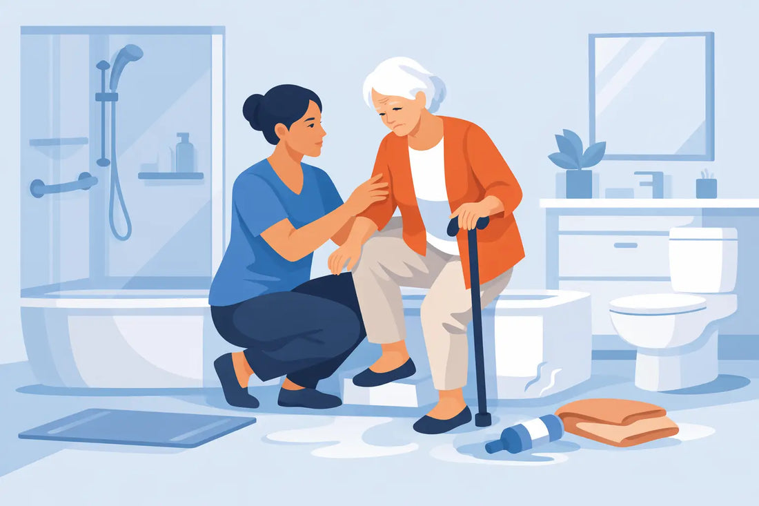 How Caregivers Reduce Bathroom Fall Risk